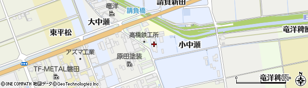 静岡県磐田市小中瀬1504周辺の地図