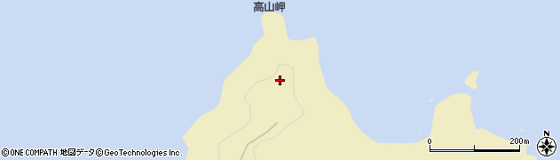 高山岬灯台周辺の地図