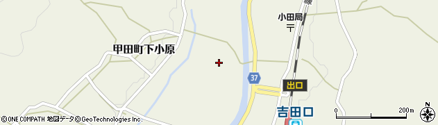 広島県安芸高田市甲田町下小原周辺の地図