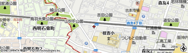 兵庫県神戸市西区枝吉周辺の地図