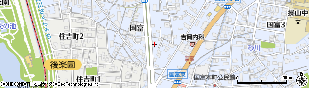 岡山県岡山市中区国富804周辺の地図