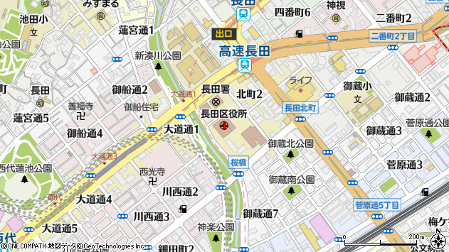 〒653-0000 兵庫県神戸市長田区（以下に掲載がない場合）の地図