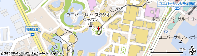 ユニバーサル・スタジオ・ジャパン（ＵＳＪ）周辺の地図