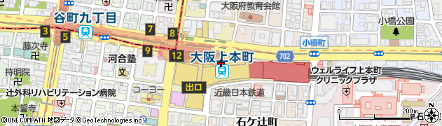 近畿日本ツーリスト 上本町営業所周辺の地図