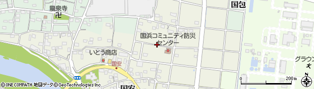 静岡県掛川市国安周辺の地図