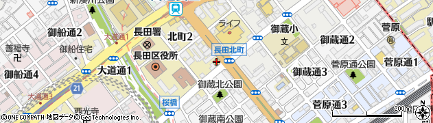 ローソン長田北町２丁目店周辺の地図