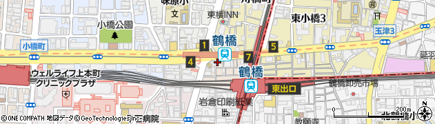 鶴橋リラクゼーションカイロプラクティックセンター周辺の地図