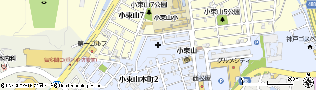 小束山北公園周辺の地図
