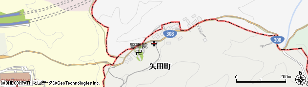 奈良県大和郡山市矢田町1924周辺の地図