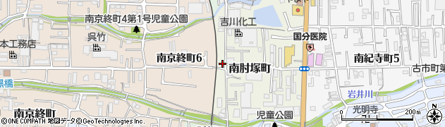 奈良県奈良市南肘塚町64周辺の地図