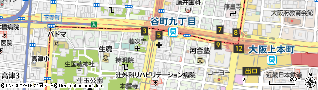 松屋谷町九丁目店周辺の地図