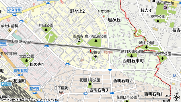 〒673-0017 兵庫県明石市野々上の地図