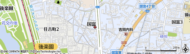 岡山県岡山市中区国富788周辺の地図