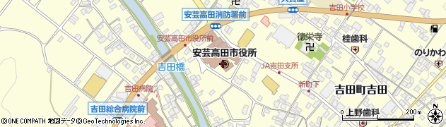安芸高田市役所行政委員会　総合事務局公平委員会事務局周辺の地図