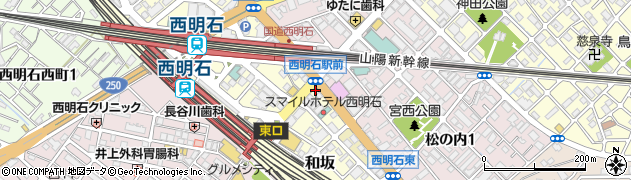 明石中央不動産株式会社　西明石駅北店周辺の地図