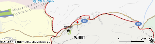 奈良県大和郡山市矢田町1921周辺の地図