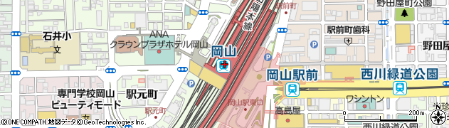 岡山Ｃ．Ｒ．Ｃ．岡山駅店周辺の地図