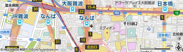 北京ダック専門店 中国茶房8 なんば店周辺の地図