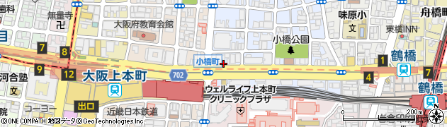 上本町 やま周辺の地図