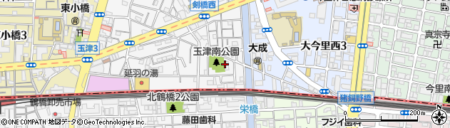 カギ屋本舗　東成周辺の地図