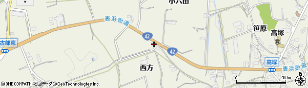 愛知県豊橋市高塚町西方73周辺の地図