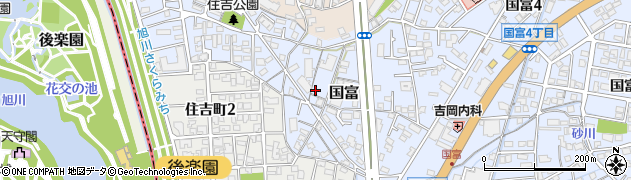 岡山県岡山市中区国富979周辺の地図