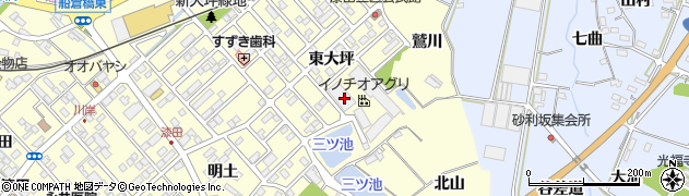 愛知県田原市神戸町鷲川104周辺の地図