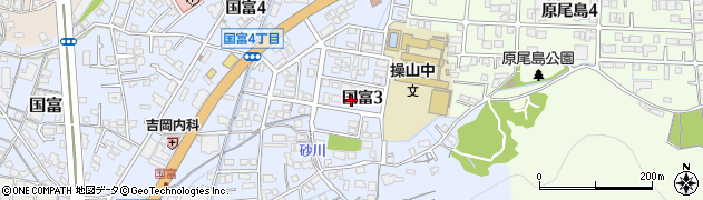 スウィートガーデン国富東館周辺の地図