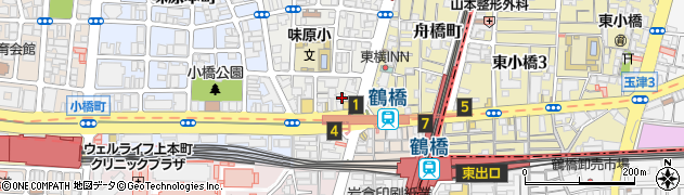 大阪府大阪市天王寺区味原町13周辺の地図