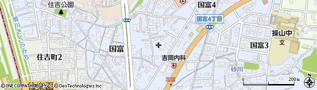 岡山県岡山市中区国富745周辺の地図