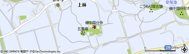 備中国分寺周辺の地図
