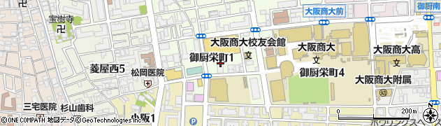 スーパーことぶき　小阪店周辺の地図