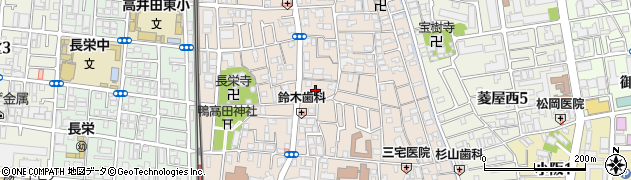 大阪府東大阪市高井田元町周辺の地図