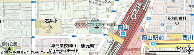 岡山シティミュージアム周辺の地図