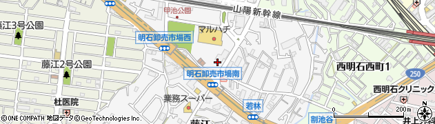 兵庫県明石市藤江（若林）周辺の地図