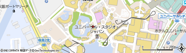 ユニバーサル・スタジオ・ジャパン周辺の地図