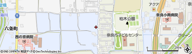 奈良県奈良市六条町5周辺の地図