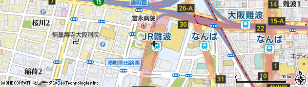 大阪府大阪市浪速区周辺の地図
