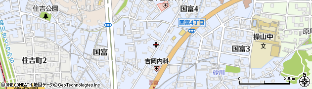 岡山県岡山市中区国富739周辺の地図