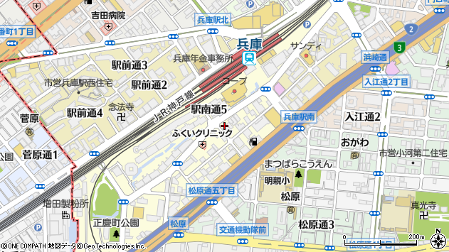 〒652-0897 兵庫県神戸市兵庫区駅南通の地図