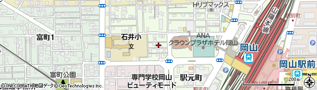 岡山県岡山市北区寿町4周辺の地図