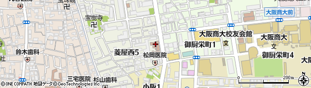 株式会社フタバクリーニング　小阪店周辺の地図