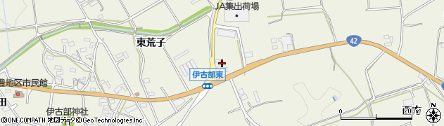 愛知県豊橋市伊古部町東荒子周辺の地図