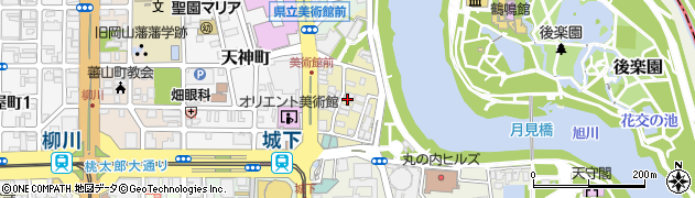 岡山県岡山市北区石関町周辺の地図