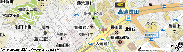 長田税務署周辺の地図