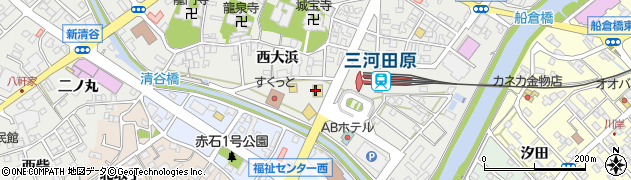 pasta & waffle WASHAGANCHI 田原店周辺の地図