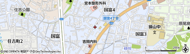 岡山県岡山市中区国富623周辺の地図