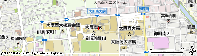 大阪商業大学　学友会・大学祭実行委員会周辺の地図