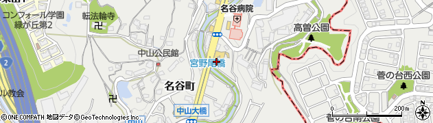 兵庫県神戸市垂水区名谷町（梨原）周辺の地図
