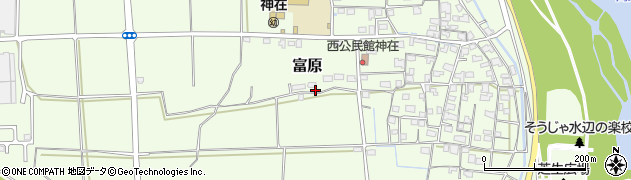 岡山県総社市富原周辺の地図